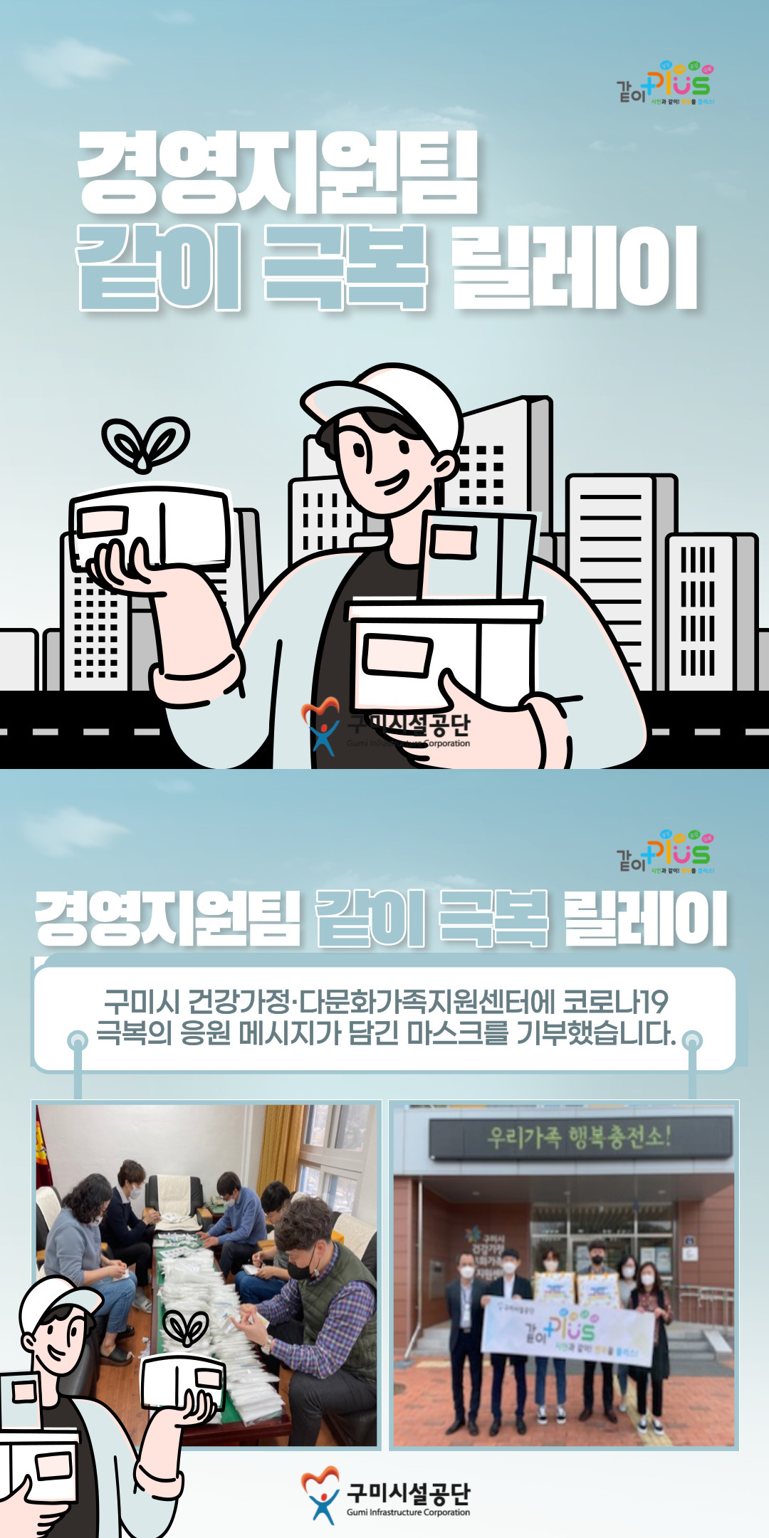 코로나19 같이 극복 릴레이 - 경영지원팀 첨부 이미지