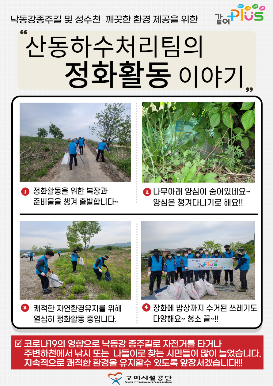 코로나19 같이 극복 릴레이 - 산동하수처리팀 첨부 이미지